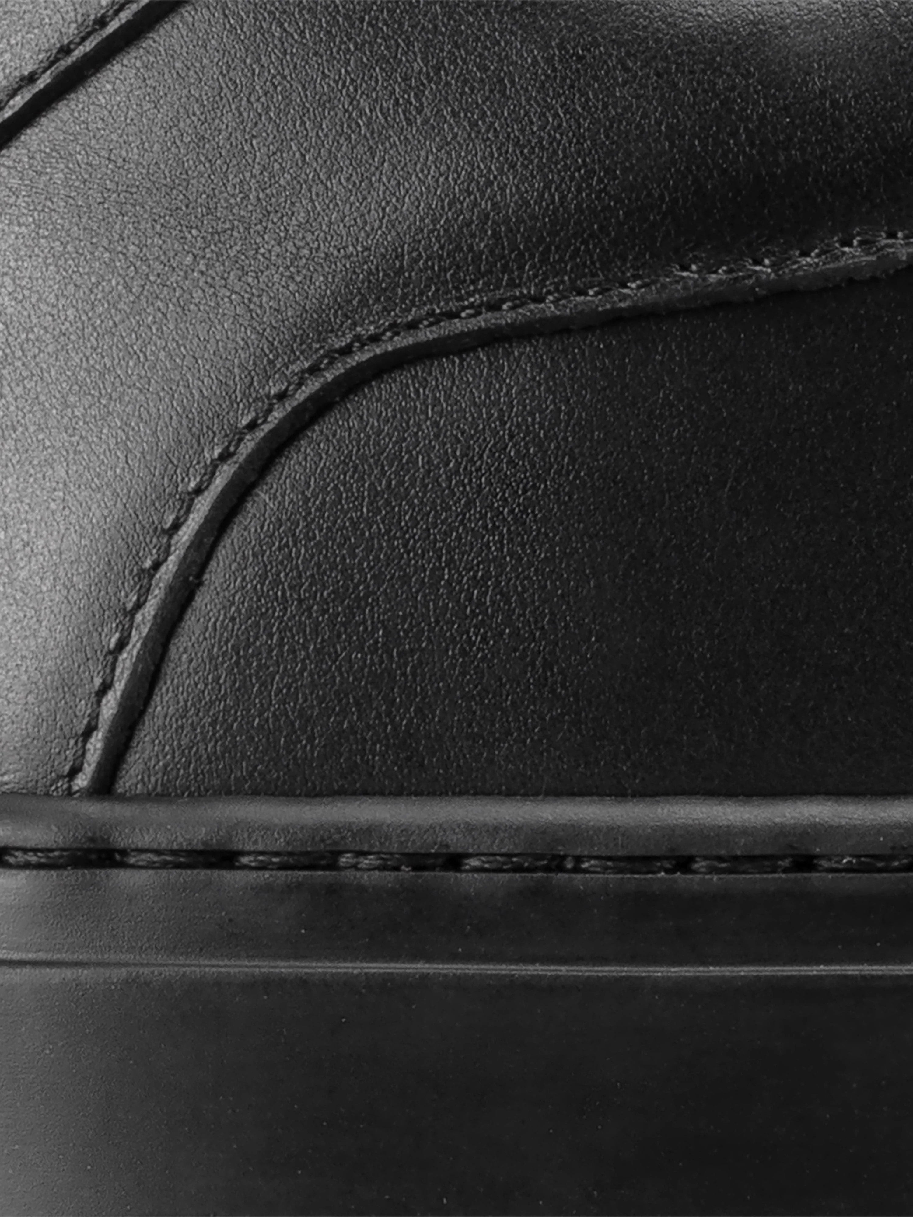 Capri Leather Sneaker in Nero - Image 3